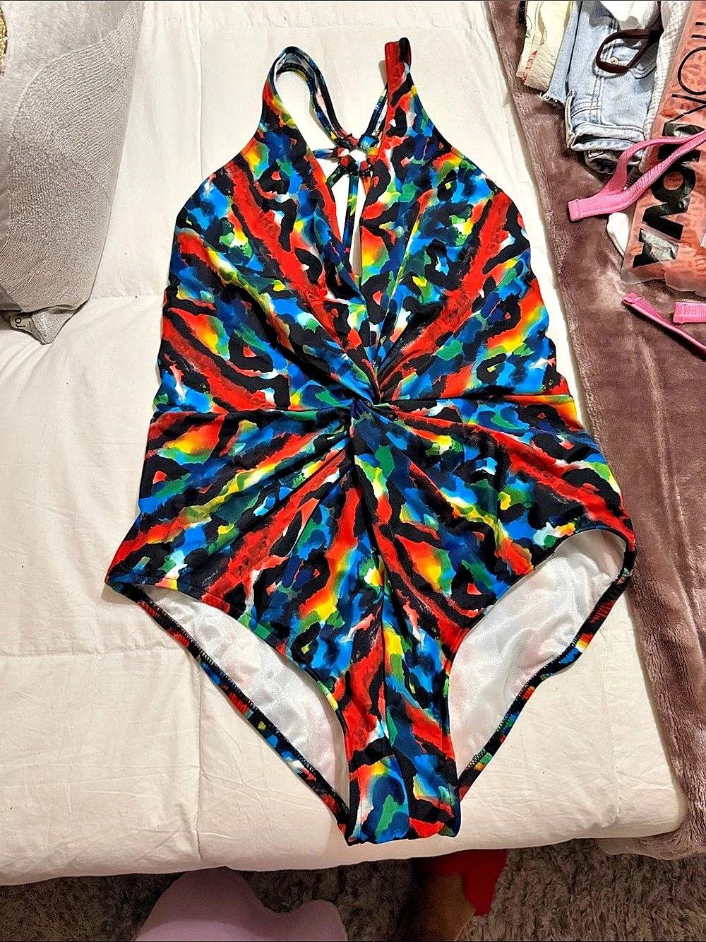 MAGIC SUIT Abstract One-Piece Swimsuit US 16 Like New